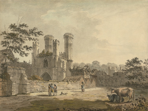 Digital Print - South East View of the Gate of St. Augustine's Monastery, Canterbury, Kent by Benjamin Thomas Pouncey