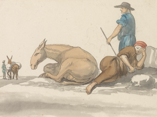Digital Print - Klederdrachten van eiland Gozo by Abraham-Louis-Rodolphe Ducros