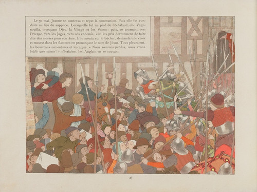 Digital Print - Jeanne d'Arc Pl.43 by Louis Maurice Boutet de Monvel