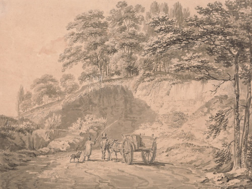Digital Print - Man with Horse and Cart Entering a Quarry by Joseph Mallord William Turner