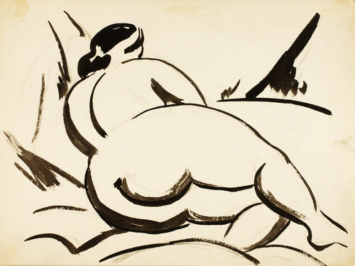 Digital Print - Reclining Female Nude IV by Carl Newman