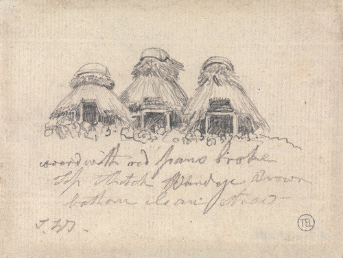 Digital Print - Thatched Huts by James Ward