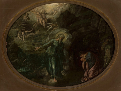 Digital Print - God talking to Noah by Hans Rottenhammer