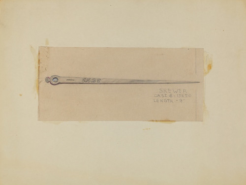 Digital Print - Silver Skewer by Margaret Knapp