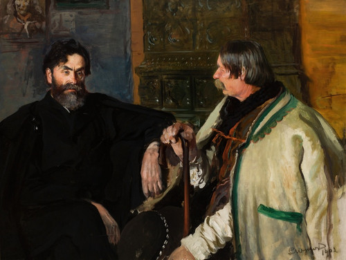 Digital Print - Portrait of Stanisaw Witkiewicz with Wojciech Roj by Leon Wyczkowski