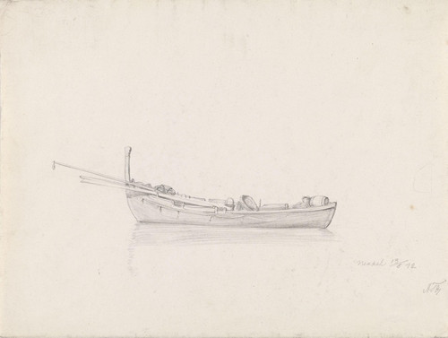 Digital Print - Fiskebt, Napoli by Adolph Tidemand