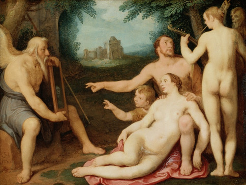 Digital Print - The Mirror of Time by Cornelis Cornelisz Van Haarlem