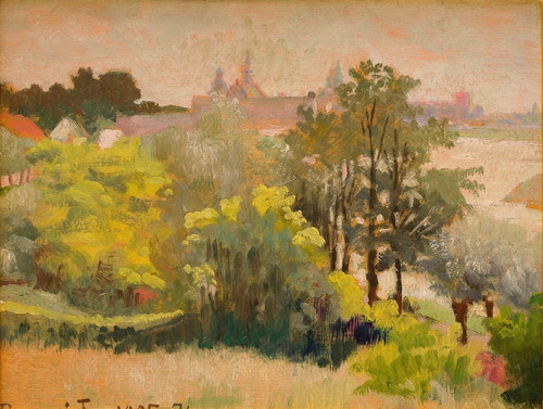 Digital Print - View of Krakow from Zwierzyniec by Jacek Malczewski