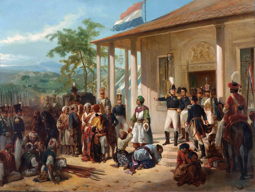 Digital Print - The Arrest of Diepo Negoro by Lieutenant-General Baron De Kock by Nicolaas Pieneman