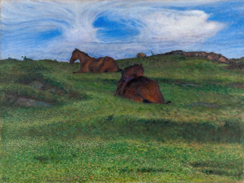 Digital Print - Horses Resting by Nils Kreuger