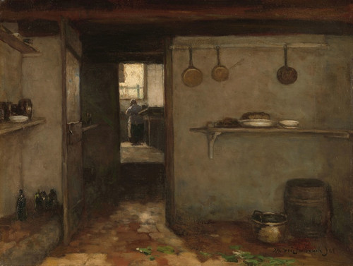 Digital Print - Cellar of the Artists Home in The Hague by Johan Hendrik Weissenbruch