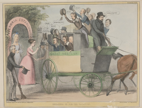 Digital Print - Breaking up for the Vacation by John Doyle