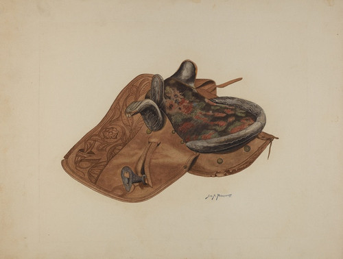 Digital Print - Side Saddle by Sydney Roberts