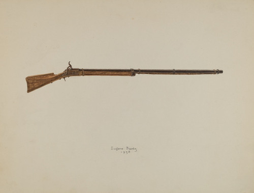 Digital Print - Gun by Eugene Bartz