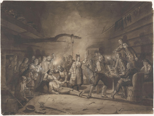 Digital Print - Etter tvekampen by Adolph Tidemand