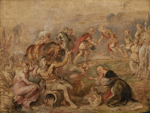 Digital Print - Meeting of King Ferdinand of Hungary and the Cardinal-Infante Ferdinand of Spain at Nrdlingen by Peter Paul Rubens