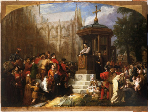 Digital Print - Latimer Preaching at Paul's Cross by Sir George Hayter Digital Print - Latimer Preaching at Paul's Cross by Sir George Hayter