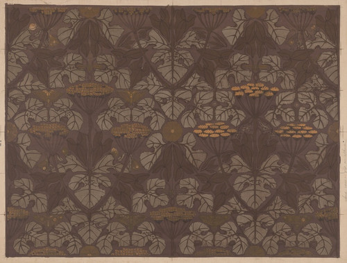 Digital Print - Behangselpapier met schermbloemen, vlinders en libellen by Theo Nieuwenhuis