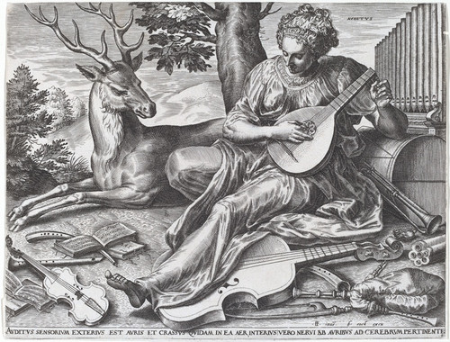 Digital Print - Auditus by Cornelis Cort