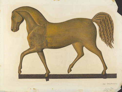 Digital Print - Horse Weather Vane by Selma Sandler