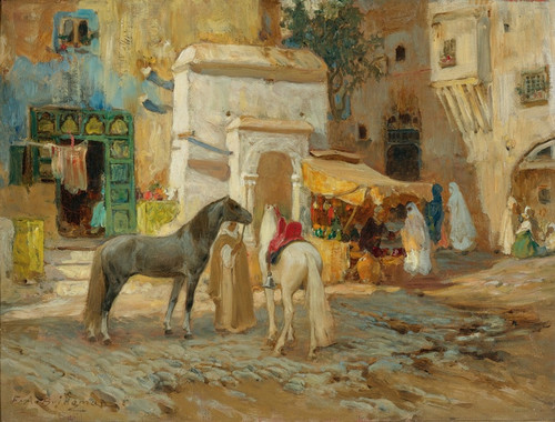 Digital Print - The Market Square by Frederick Arthur Bridgman