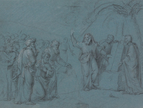 Digital Print - Moses and the Tablets of the Law by Jean Antoine Verschaeren