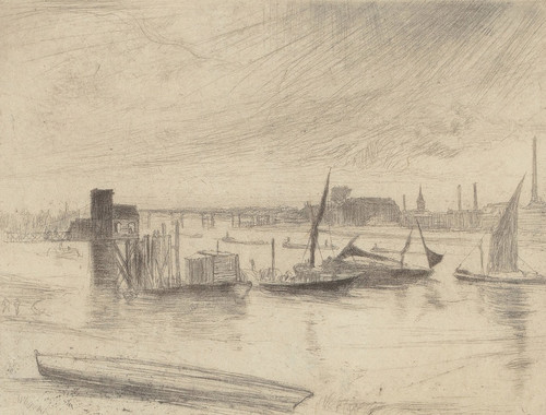 Digital Print - Early Morning, Battersea (Kennedy 75) by James Abbott McNeill Whistler