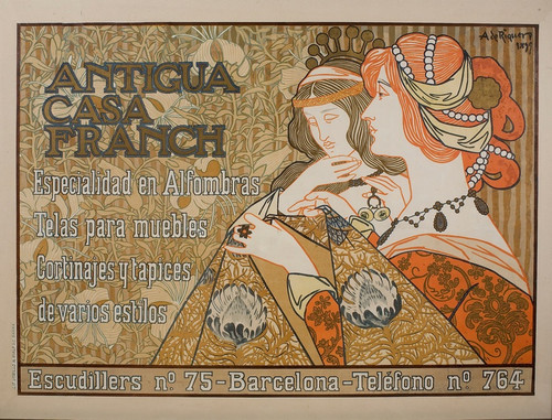 Digital Print - Antigua Casa Franch (Former Casa Franch) by Alexandre de Riquer