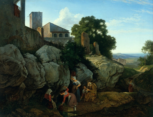 Digital Print - Ariccia (Morning) by Adrian Ludwig Richter