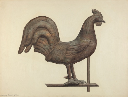 Digital Print - Weather Vane Finial by Maurice Blumenfeld