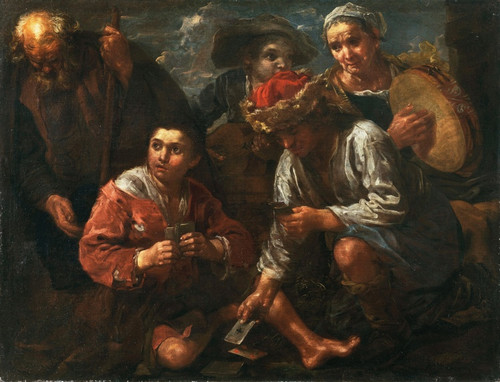 Digital Print - Card players by Bernhard Keilhau Digital Print - Card players by Bernhard Keilhau