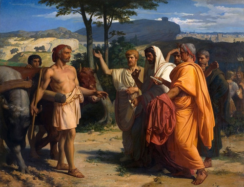 Digital Print - Cincinnatus Recevant Les Ambassadeurs De Rome by Alexandre Cabanel