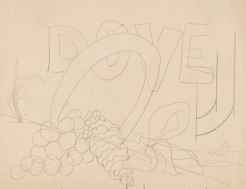 Digital Print - Study for 'Poster Portrait;Dove' by Charles Demuth