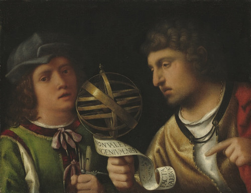 Digital Print - Giovanni Borgherini and His Tutor by Giorgione Digital Print - Giovanni Borgherini and His Tutor by Giorgione