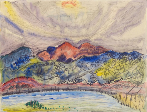 Digital Print - Early Landscape by Charles Demuth