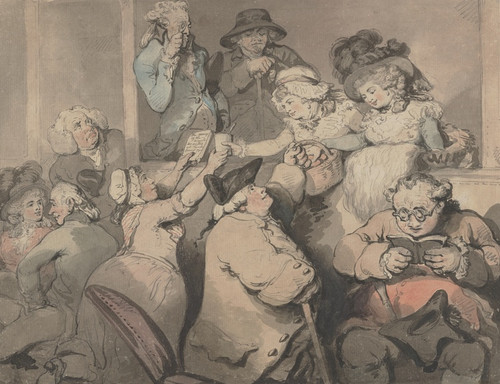Digital Print - Boxes in Covent Garden by Thomas Rowlandson