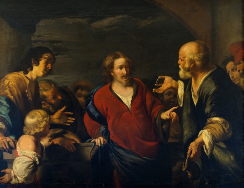 Digital Print - The Tribute Money by Bernardo Strozzi