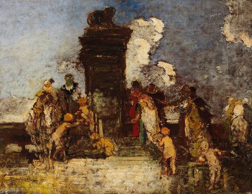 Digital Print - Fte Champetre 'La Fontaine de Jouvence' by Adolphe Monticelli