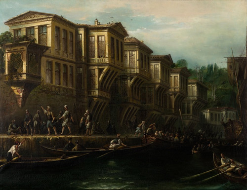 Digital Print - Said Paa Waterfront Mansion by Megerdich Jivanian
