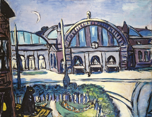 Digital Print - Frankfurt Main Station by Max Beckmann