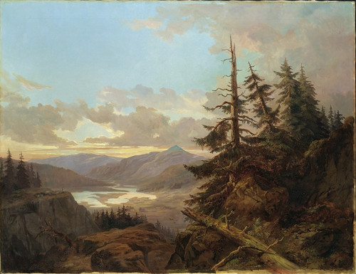 Digital Print - Norwegian Landscape in the Light of Early Morning by Charles XV of Sweden