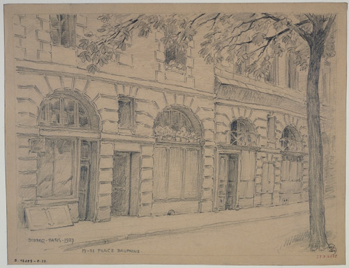 Digital Print - 19-21, place Dauphine by Ferdinand Boberg Digital Print - 19-21, place Dauphine by Ferdinand Boberg