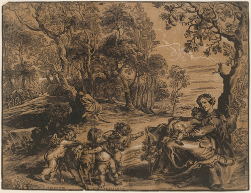 Digital Print - Rest on the flight into Egypt by Peter Paul Rubens