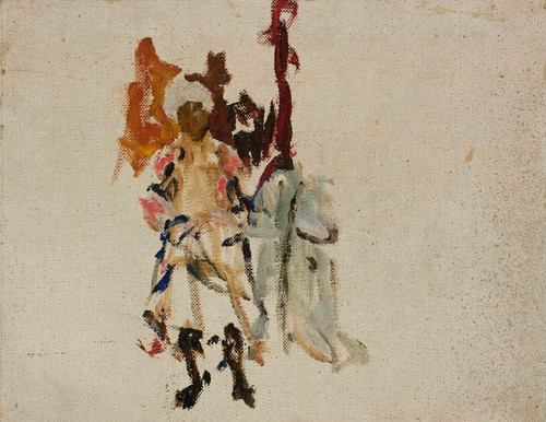 Digital Print - Turkestan  sketch of an inhabitant of Bukhara. From the journey to Turkestan by Jan Cigliski