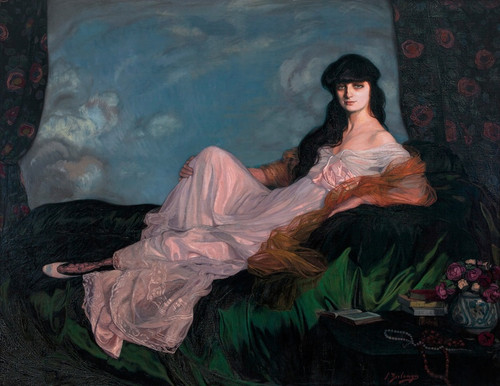 Digital Print - Countess Mathieu de Noailles, Anna Elisabeth de Brancovan by Ignacio Zuloaga
