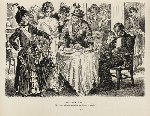 Digital Print - When women vote by Charles Dana Gibson