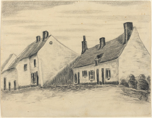 Digital Print - The Zandmennik House by Vincent van Gogh
