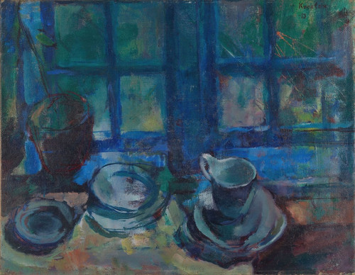 Digital Print - The Blue Kitchen by Ludvig Karsten