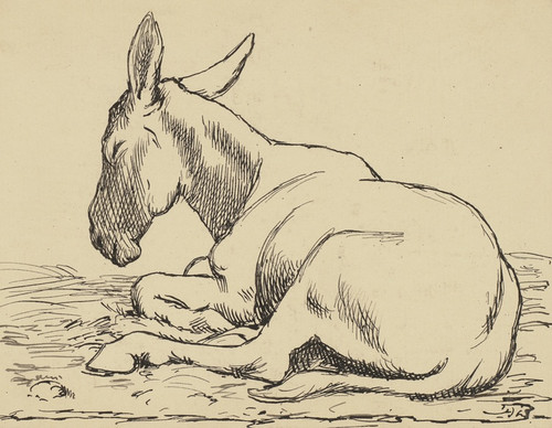 Digital Print - Esel by Hans Thoma