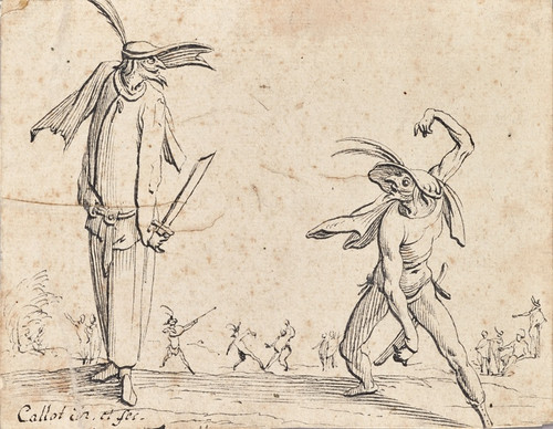 Digital Print - Gian Fritello und Ciurlo by Jacques Callot
